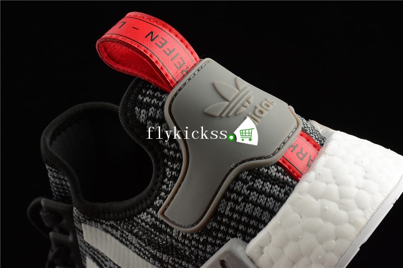 Real Boost Adidas NMD R1 PK Grey Red BB2884